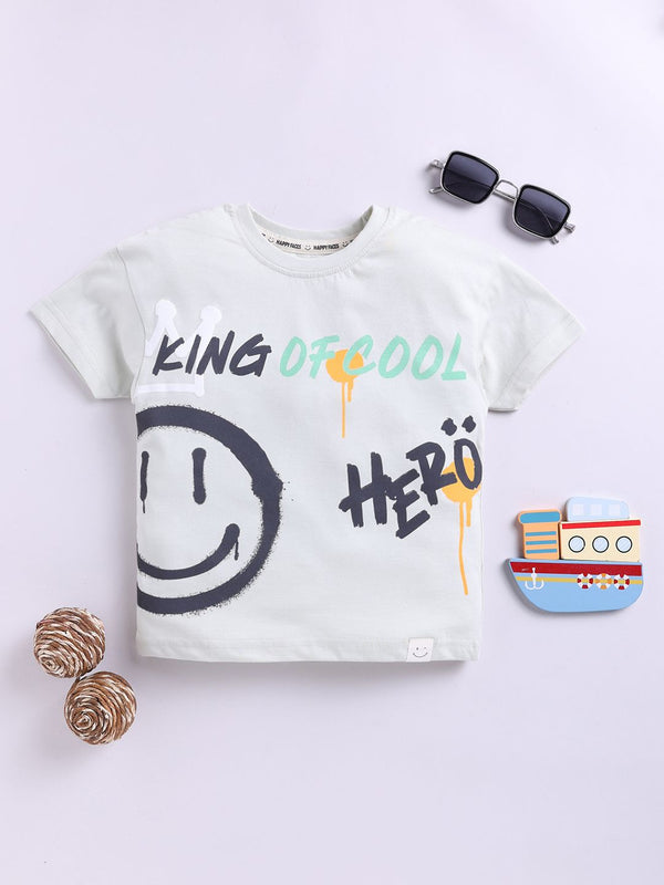 Happy Faces Girls Barbie Printed Pure Cotton Longline T-shirt