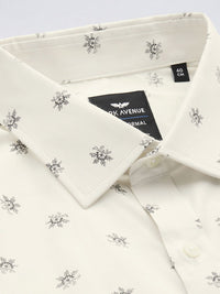 Park Avenue Slim Fit Floral Printed Formal Shirt