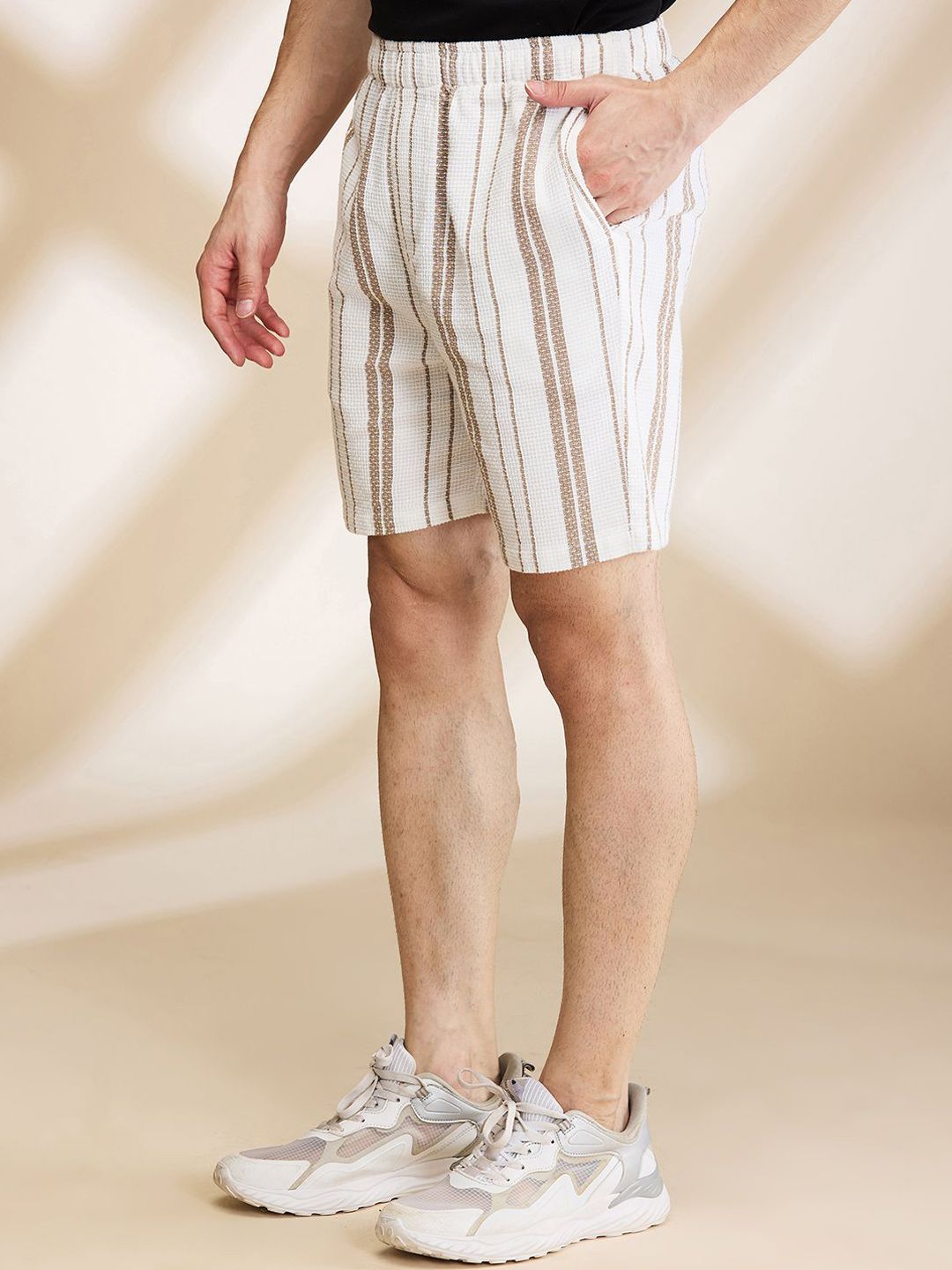 Being Human Men Striped Slim Fit Shorts