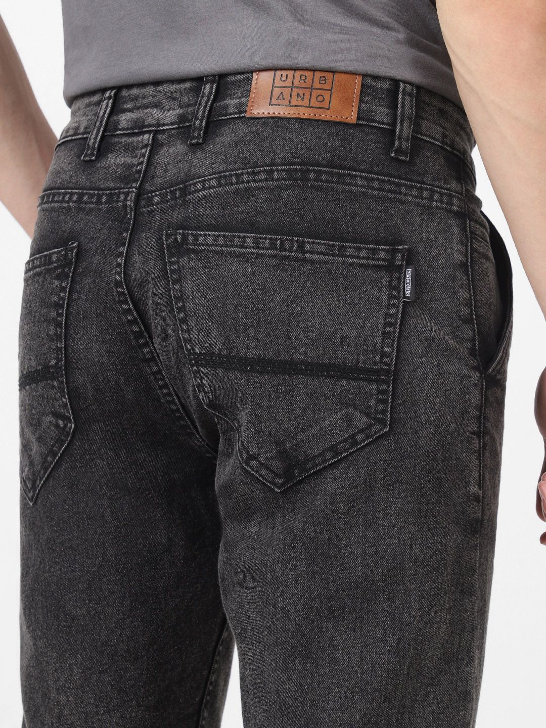 Urbano Fashion Men Slim Fit Heavy Fade Stretchable Cotton Jeans