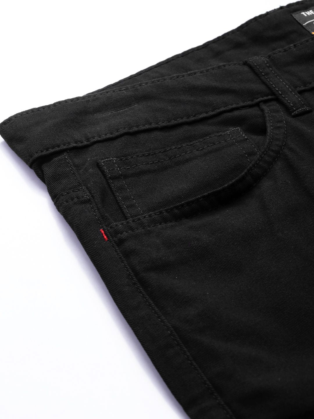 The Indian Garage Co Men Black Slim Fit Chino Shorts