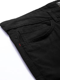 The Indian Garage Co Men Black Slim Fit Chino Shorts