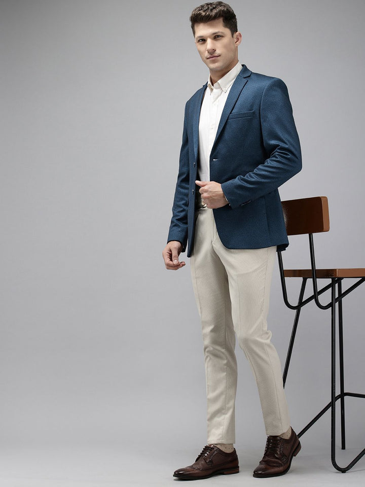 Park Avenue Notched Lapel Single Breasted Super Slim Fit Formal Blazer