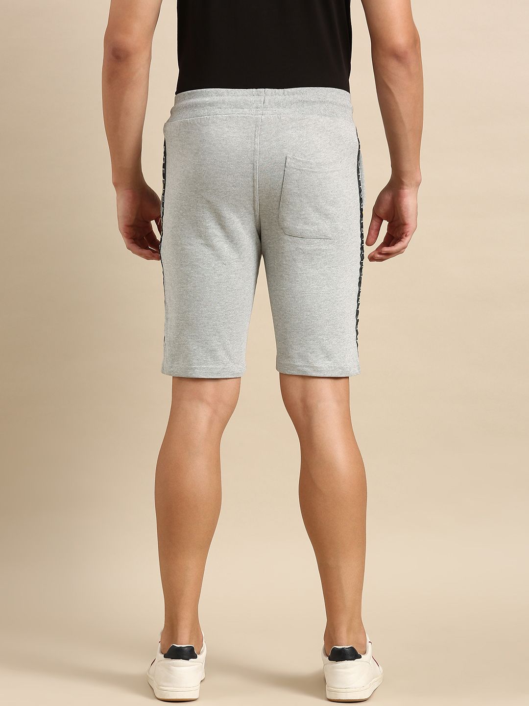 Being Human Men Solid Slim Fit Regular Shorts With Side Taping
