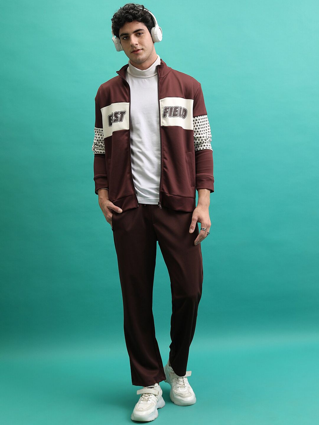 HIGHLANDER Men Mid-Rise Straight-Fit Track Pants