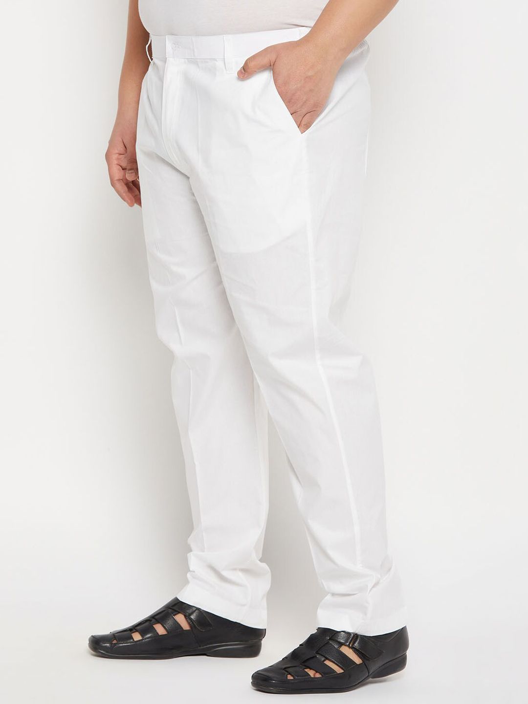 VASTRAMAY Men Plus Size Pure Cotton Mid-Rise Pyjama