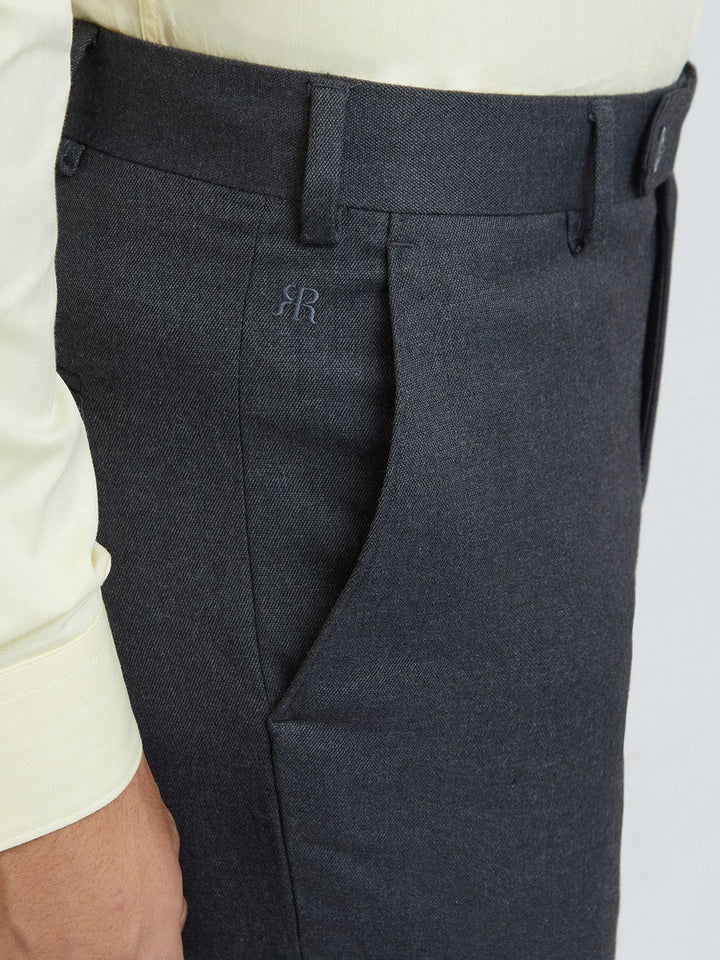 Raymond Men Solid Slim Fit Formal Trousers