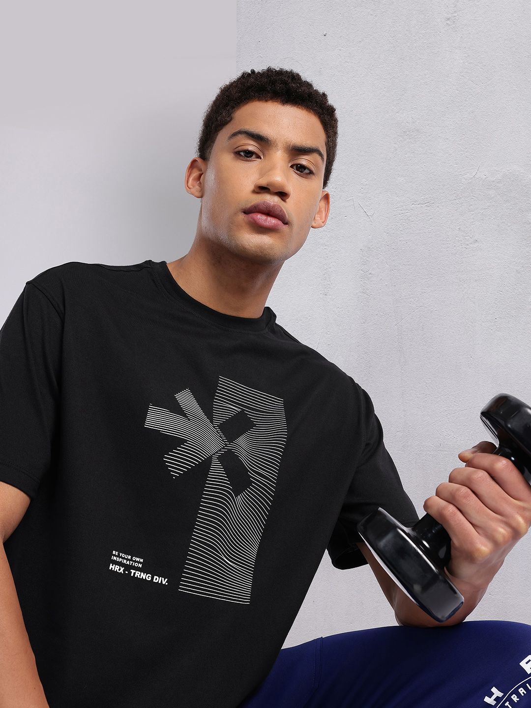 HRX by Hrithik Roshan Graphic Printed Training T-shirt