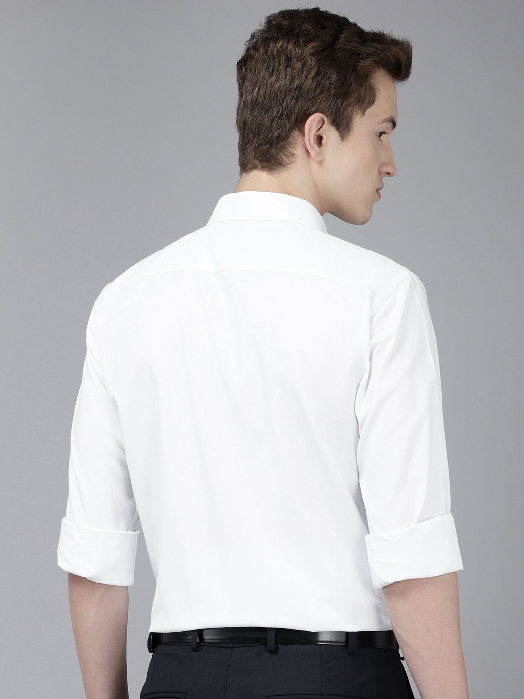 Park Avenue Slim Fit Textured Formal Shirt