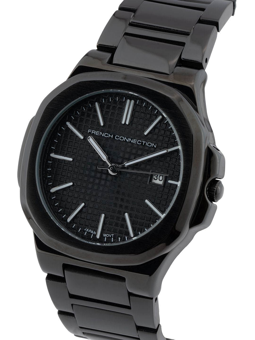 French Connection Men Dial & Stainless Steel Bracelet Style Straps Analogue Watch FCB2BM