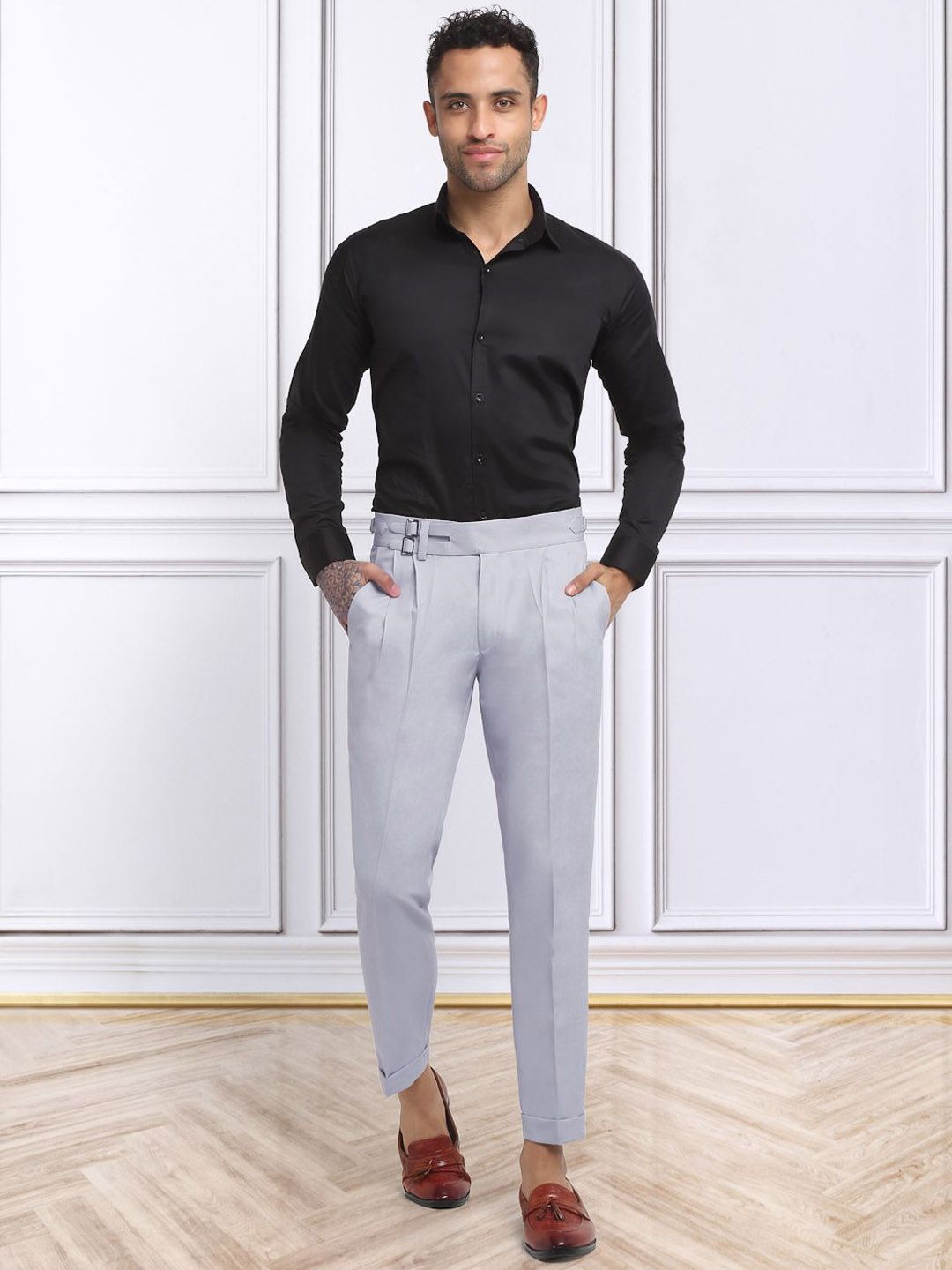 KLOTTHE Men Italian Gurkha Pants