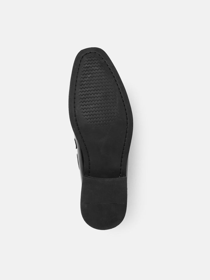 House of Pataudi Men Handcrafted Leather Formal Loafers