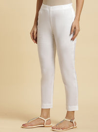 W Women Straight Fit Crop Trousers