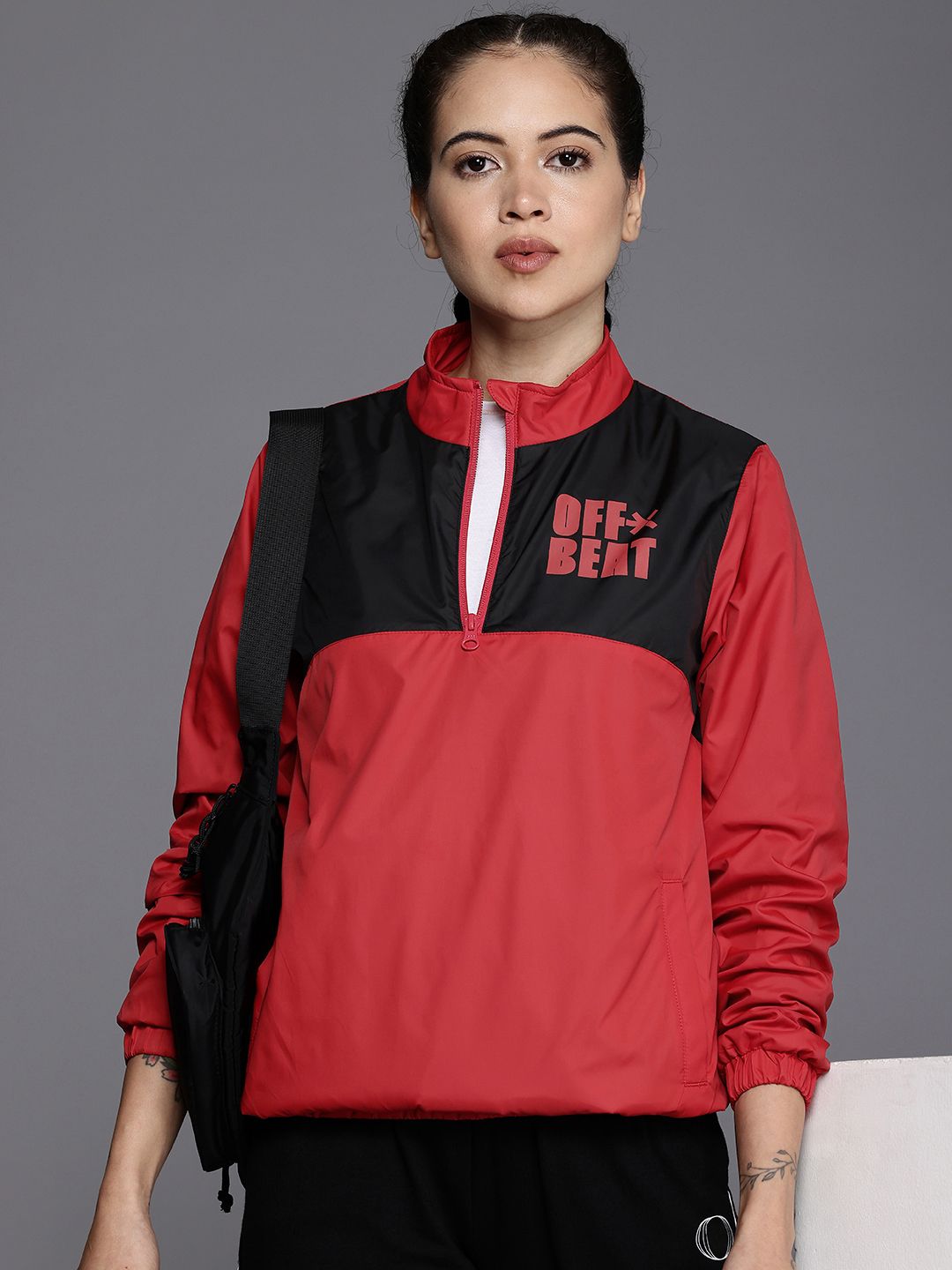 HRX by Hrithik Roshan Lifestyle Colourblocked Rapid Dry & Antimicrobial Sporty Jacket