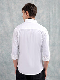 The Indian Garage Co Slim Fit Typography Printed Pure Cotton Casual Shirt