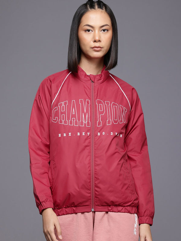 Hrx oleh Hrithik Roshan Typography Printed Jacket