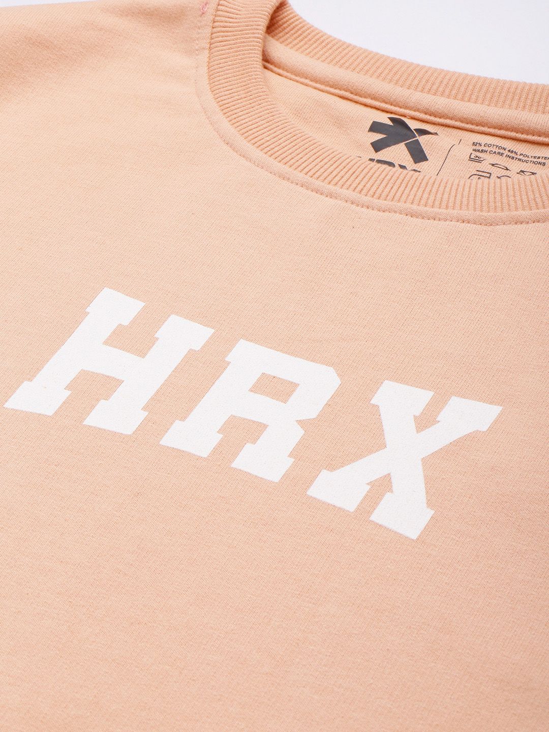 HRX by Hrithik Roshan Brand Logo Printed Knitted Sweatshirt
