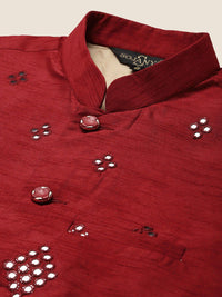 SOJANYA Manadrin Collar Kurta with Pyjamas & Nehru Jacket