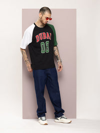 DILLINGER Men Typography Printed Oversized T-shirt