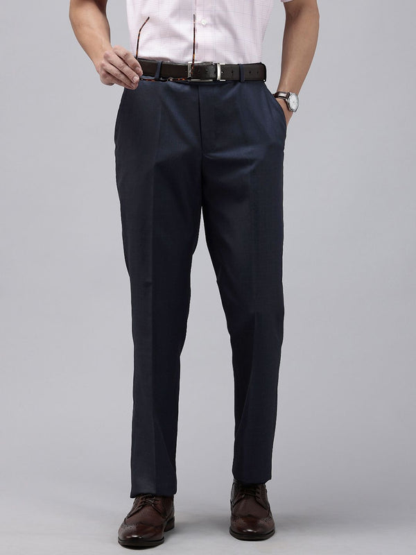 Park Avenue Men Checked Formal Trousers