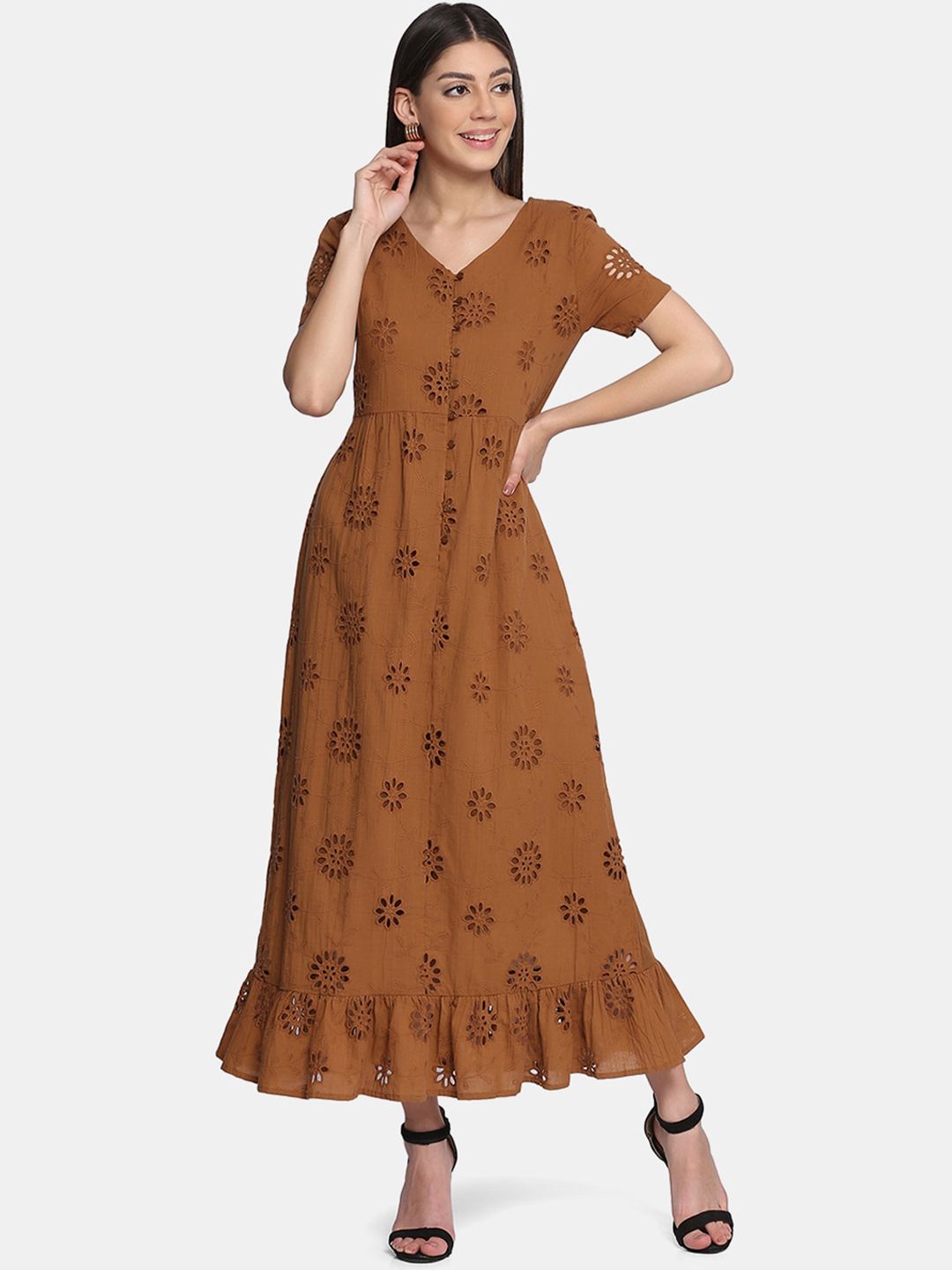 KALINI Women Ethnic Motifs Thread Work Indie Prints Kurta