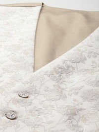 Park Avenue Textured Party Blazer & Trousers with Waistcoat