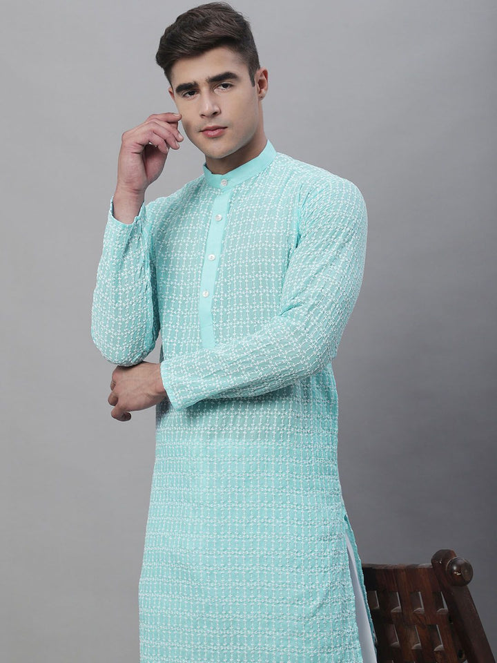 SOJANYA Ethnic Motif Embroidered Thread Work Kurta