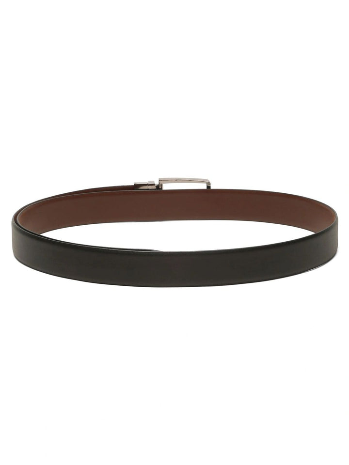 Teakwood Leathers Men Textured Leather Reversible Formal Belt