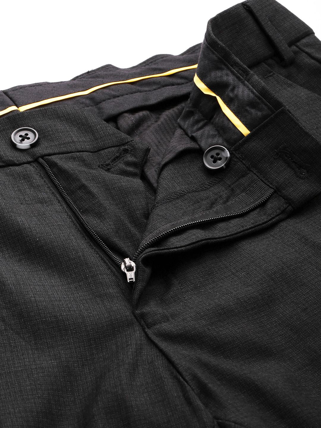 Raymond Men Checked Slim Fit Formal Trousers