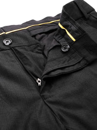 Raymond Men Checked Slim Fit Formal Trousers