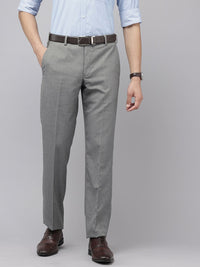 Park Avenue Men Checked Formal Trousers