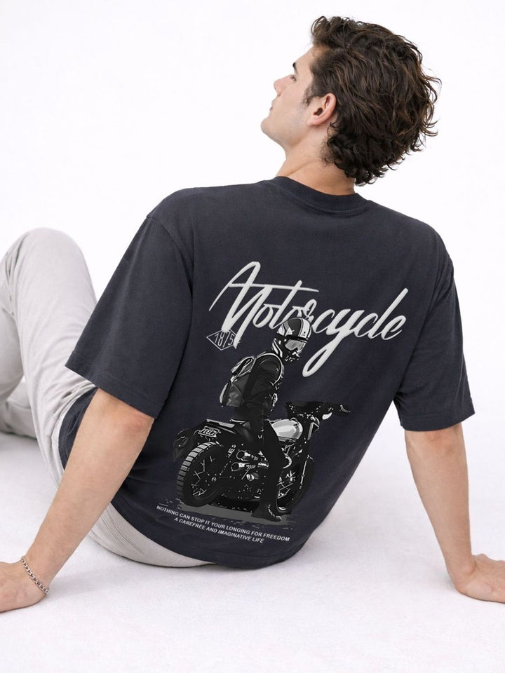 ADRO Men Printed Drop-Shoulder Sleeves T-shirt