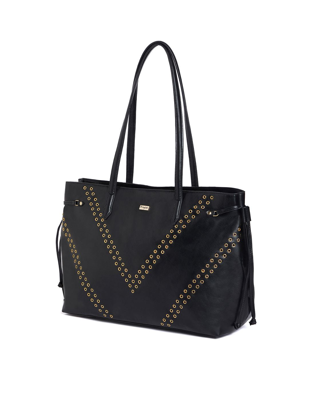 Berrylush Embellished Oversized Structured Shoulder Bag