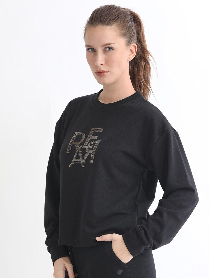 RAREISM Typographic Printed Cotton Sweatshirt