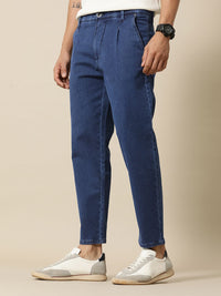 Mr Bowerbird Men Pleated Cropped Light Fade Stretchable Jeans