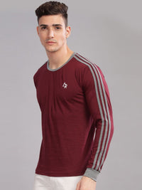 ADRO Men Solid Round Neck T-shirt