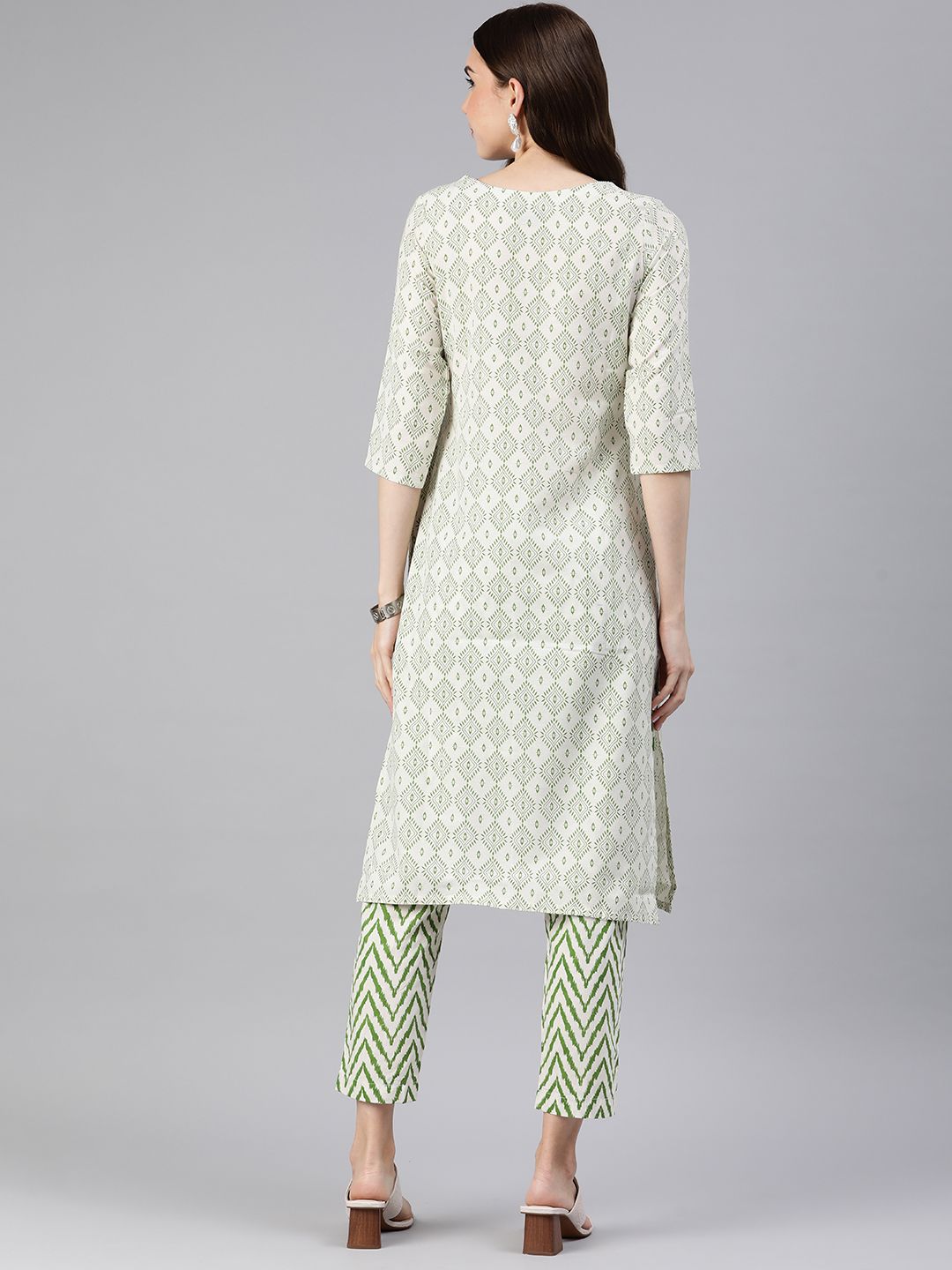 KALINI Women Ethnic Motifs Printed Regular Kurta with Trousers