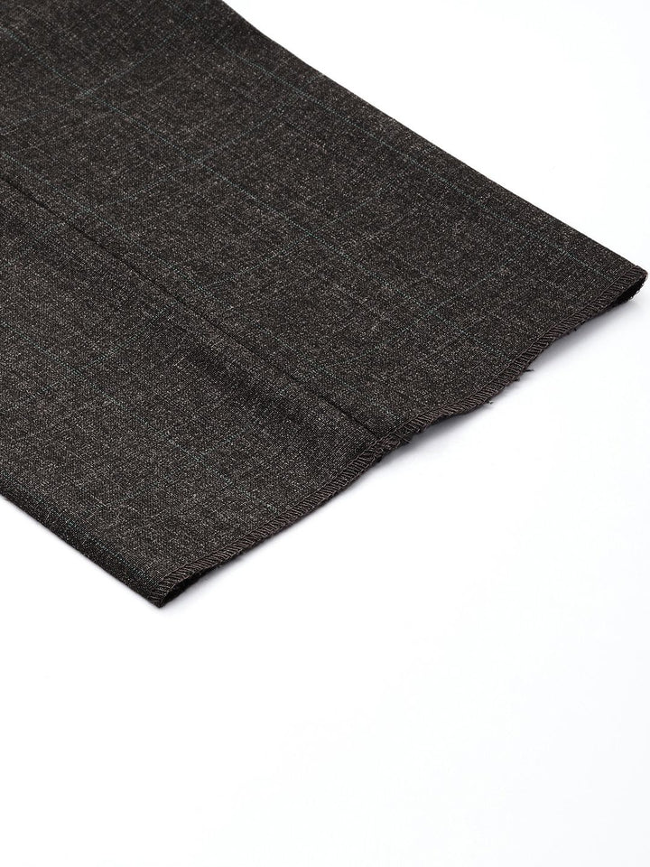 Raymond Men Checked Slim Fit Formal Trousers
