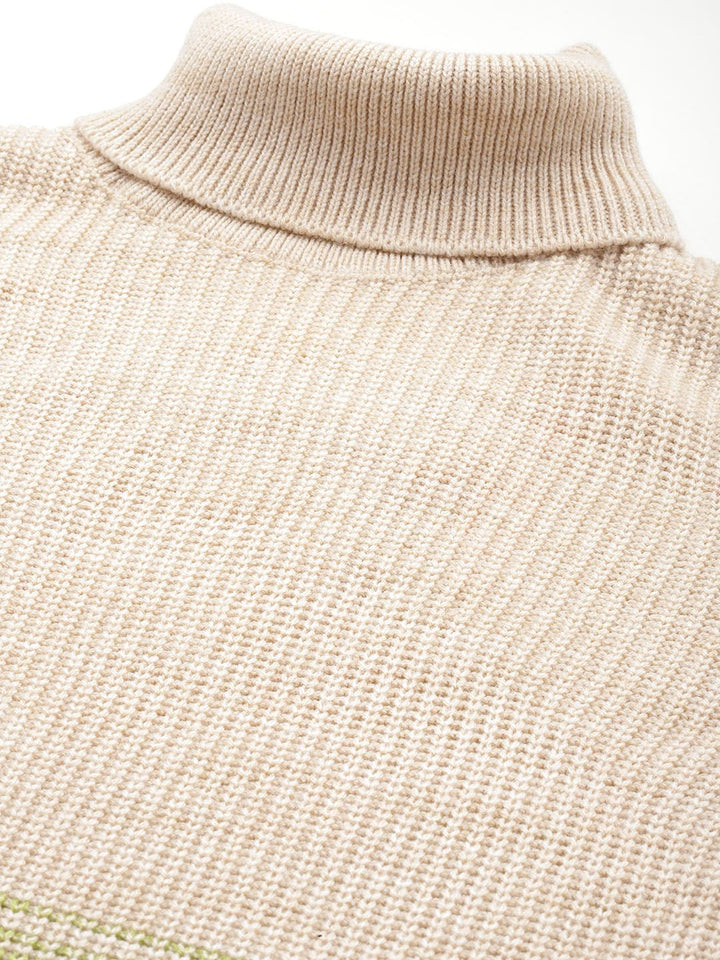 DressBerry Colourblocked High Neck Sweater Dress
