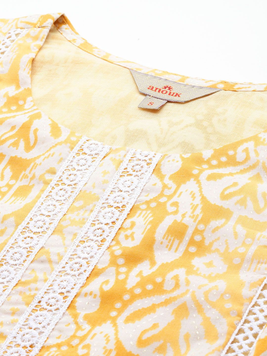 Anouk Ethnic Motifs Printed Regular Kurta With Trousers & Dupatta