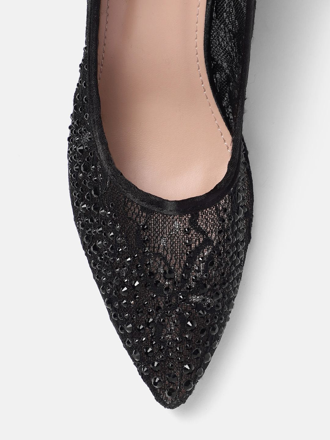 Lino Perros Embellished Party Slim Heel Pumps