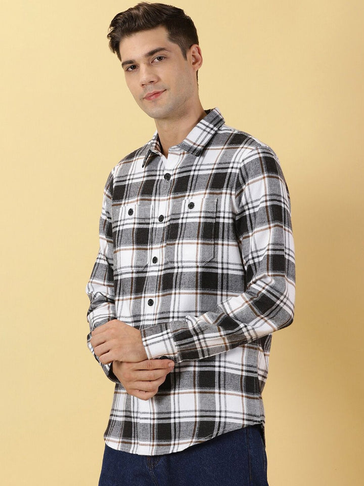 Thomas Scott Standard Slim Fit Tartan Checked Casual Shirt