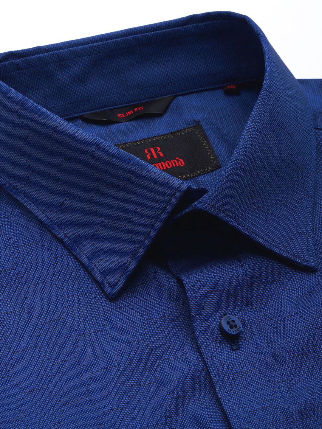 Raymond Self Design Slim Fit Pure Cotton Formal Shirt