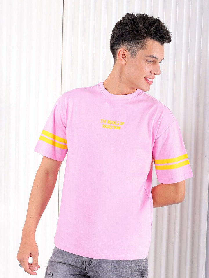 The Indian Garage Co Typography Printed Pure Cotton Boxy T-shirt