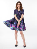 RAREISM Pure Cotton Circular Flare Floral Brunch Dress