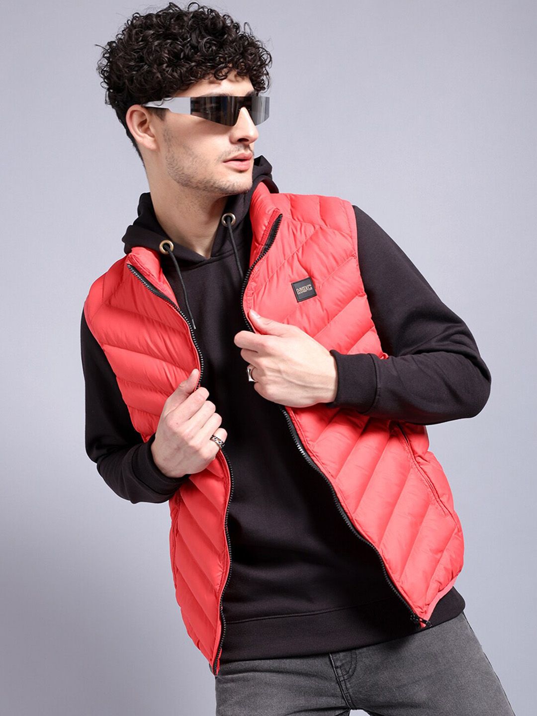The Indian Garage Co Mock Collar Lightweight Puffer Jacket