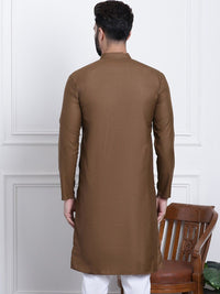SOJANYA Mandarin Collar Pure Cotton Kurta