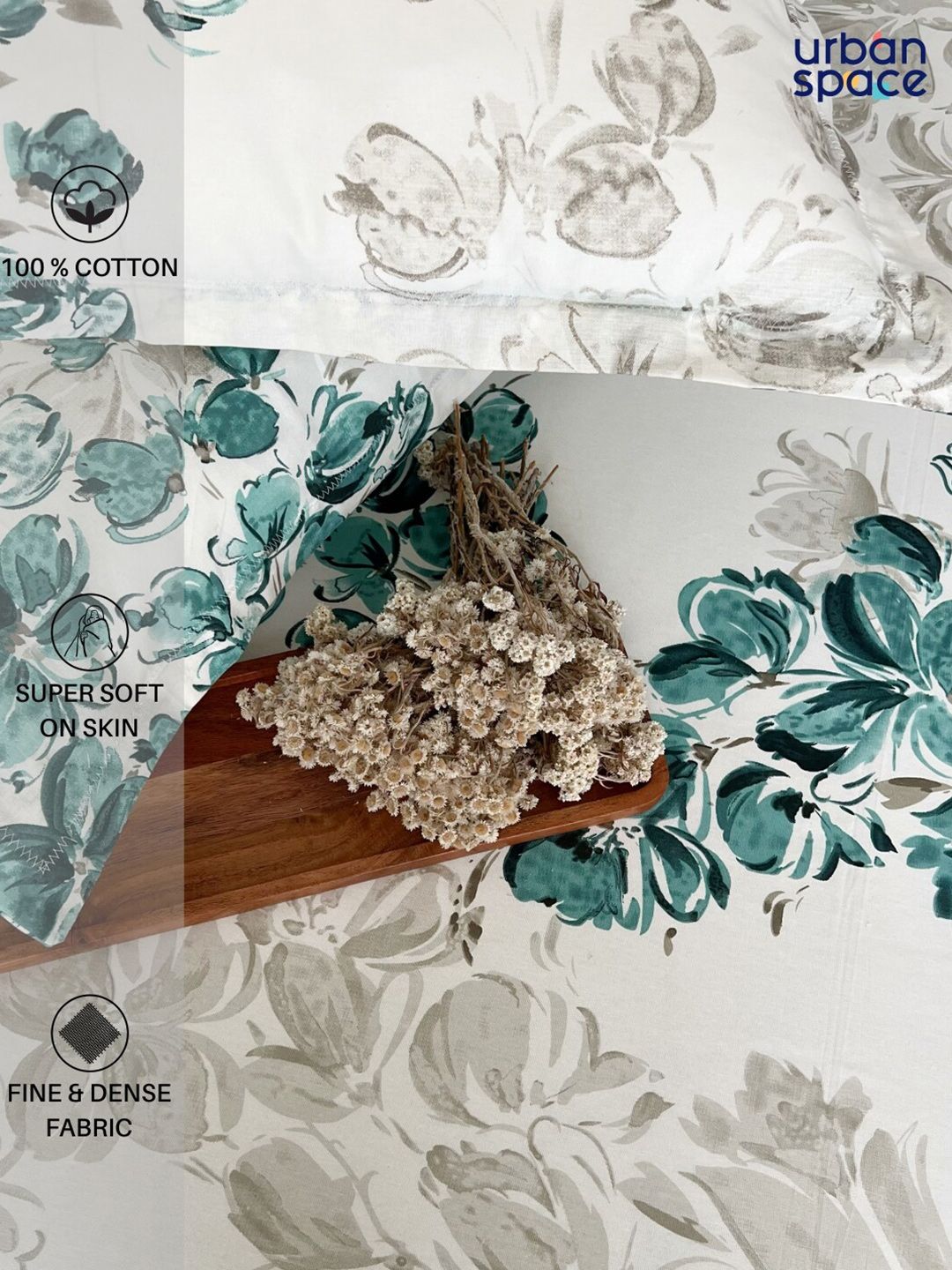 URBAN SPACE King Fitted Bedsheet Set