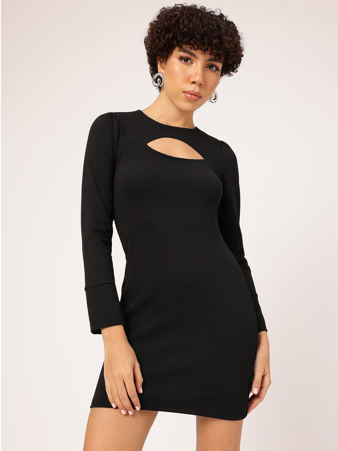 DressBerry Edgy Embrace Cut-Out Detail Bodycon Mini Dress