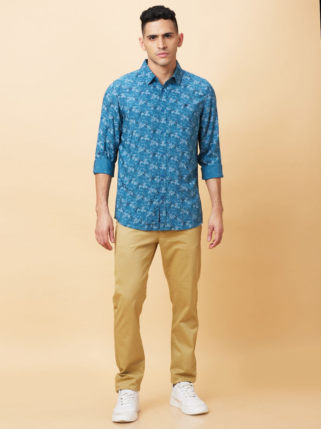 Being Human Men Slim Fit Floral Opaque Printed Casual Shirt